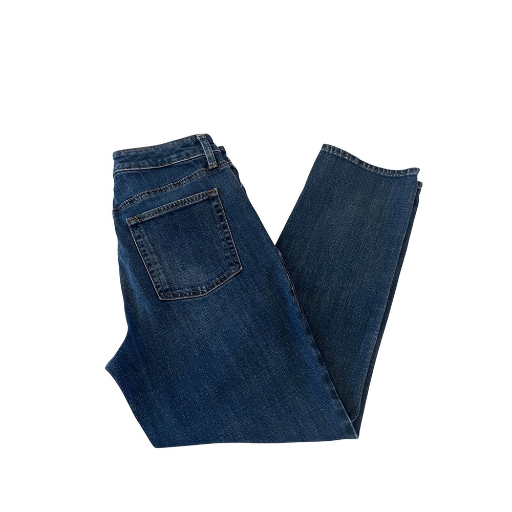 Talbots Flawless High Waist Modern Ankle Jeans Dark Wash Blue Size 6